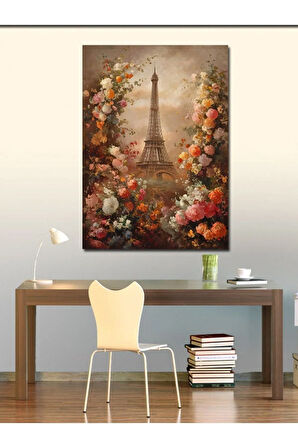 Kanvas Tablo Paris Eyfel Kulesi Temalı
