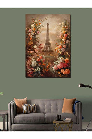 Kanvas Tablo Paris Eyfel Kulesi Temalı