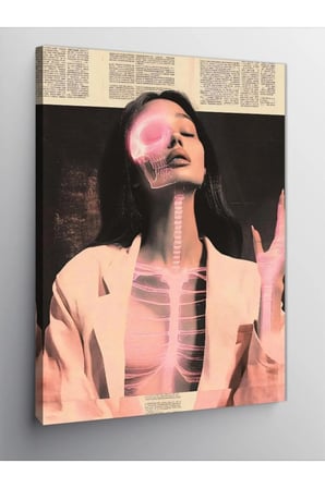 Kanvas Tablo Renkli Modaya Uygun Kadın