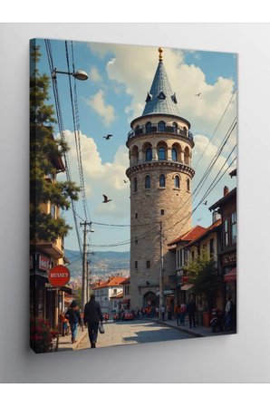 Kanvas Tablo Galata Kulesi