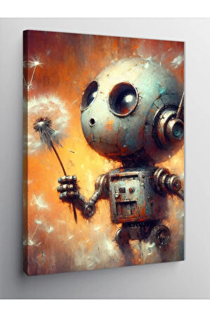 Kanvas Tablo Sevimli Robot