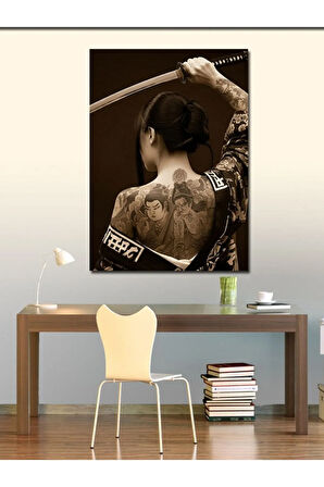 Kanvas Tablo Samuray Kadın