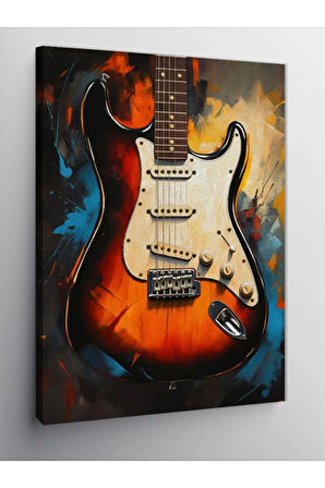 Kanvas Tablo Elektro Gitar
