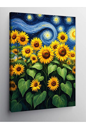 Kanvas Tablo Ayçiçeği Tarlası