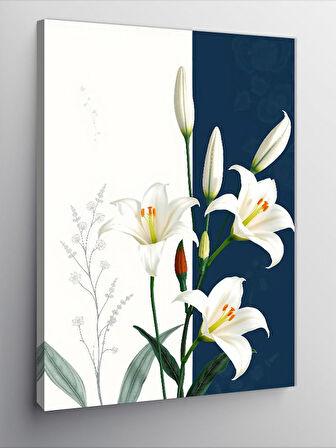 Kanvas Tablo Zambakların Saf Güzelliği