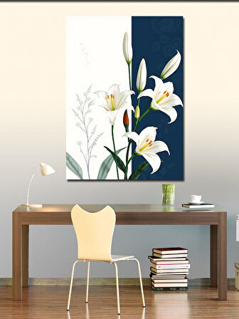 Kanvas Tablo Zambakların Saf Güzelliği