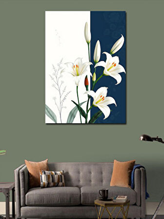 Kanvas Tablo Zambakların Saf Güzelliği