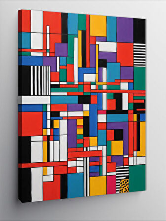 Kanvas Tablo Modern Sanat Kompozisyonu