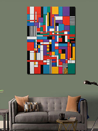 Kanvas Tablo Modern Sanat Kompozisyonu