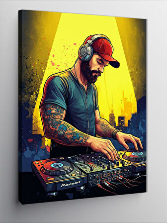 Kanvas Tablo Dj'Nin Gece Hayatı