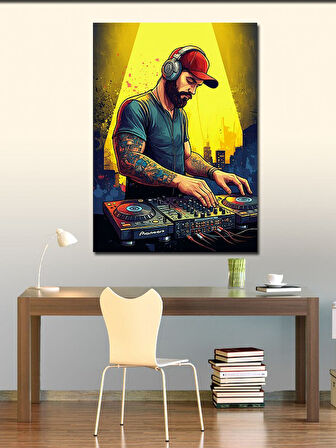 Kanvas Tablo Dj'Nin Gece Hayatı