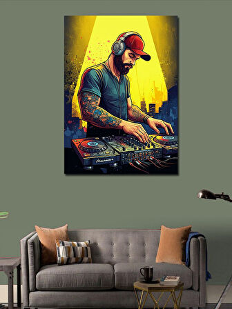 Kanvas Tablo Dj'Nin Gece Hayatı