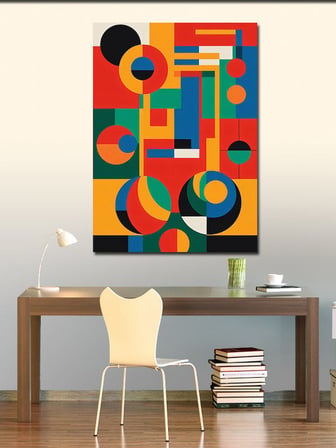 Kanvas Tablo Soyut Geometrik Sanat