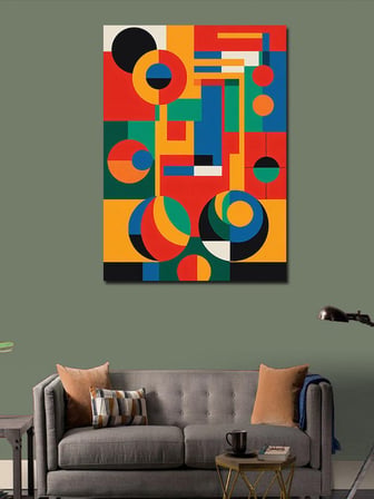 Kanvas Tablo Soyut Geometrik Sanat