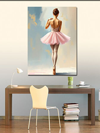 Kanvas Tablo Balerin Sahnesi