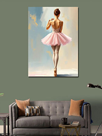 Kanvas Tablo Balerin Sahnesi