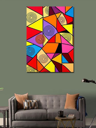 Kanvas Tablo Geometrik Soyut Desenler