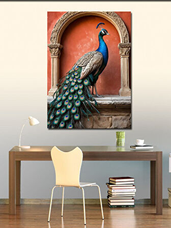 Kanvas Tablo Majestik Tavuskuşu