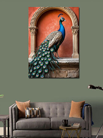 Kanvas Tablo Majestik Tavuskuşu