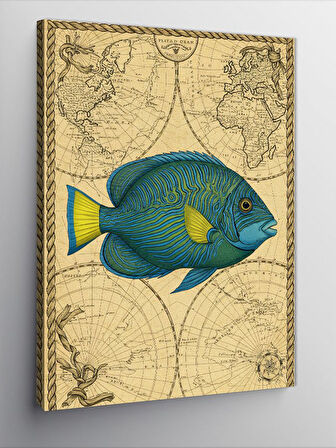 Kanvas Tablo Tropik Denizden Balık