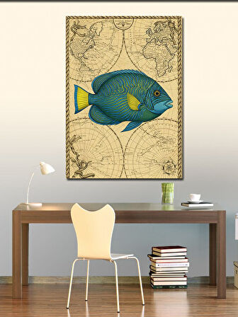 Kanvas Tablo Tropik Denizden Balık