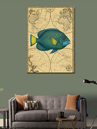 Kanvas Tablo Tropik Denizden Balık