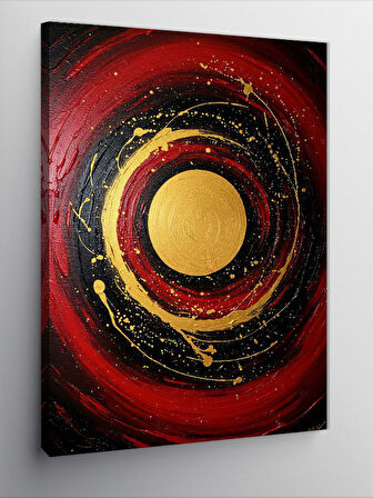 Kanvas Tablo Soyut Dairesel Sanat