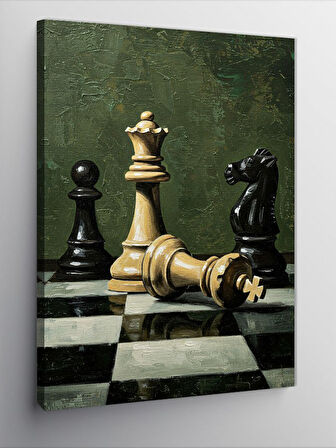 Kanvas Tablo Satranç ve Strateji