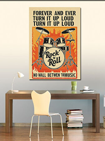 Kanvas Tablo Rock'n Roll Afişi