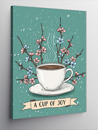 Kanvas Tablo A Joyful Cup Çayı