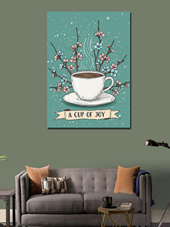 Kanvas Tablo A Joyful Cup Çayı