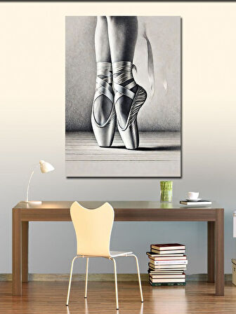 Kanvas Tablo Balerin ve Parmak Uçları