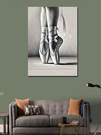 Kanvas Tablo Balerin ve Parmak Uçları