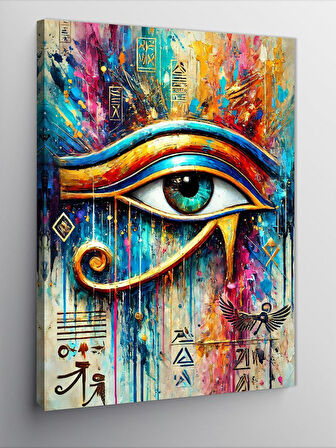 Kanvas Tablo Ra'nın Gözü Deseni