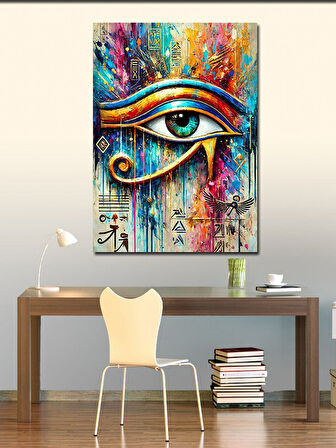 Kanvas Tablo Ra'nın Gözü Deseni