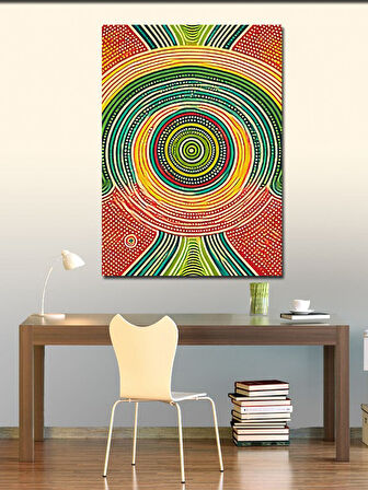 Kanvas Tablo Renkli Soyut Daireler