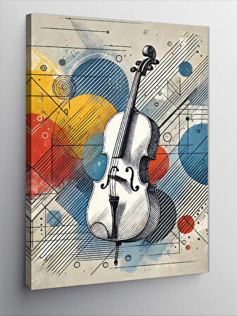 Kanvas Tablo Keman ve Sanat Notaları