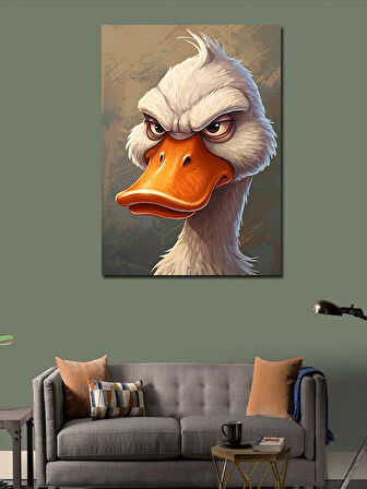 Kanvas Tablo Kızgın Kaz Portresi