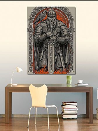 Kanvas Tablo Viking ve Antik Güç