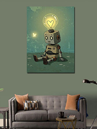 Kanvas Tablo Robot ve Yaratıcı Işık Fikri