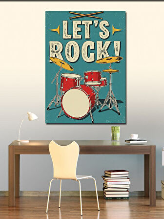 Kanvas Tablo "Let’s Rock!" ve Davul Seti