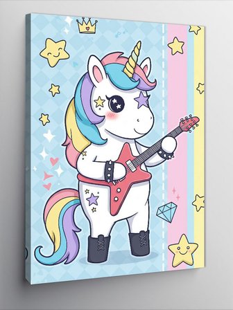 Kanvas Tablo Unicorn ve Çocukluk Rüyası