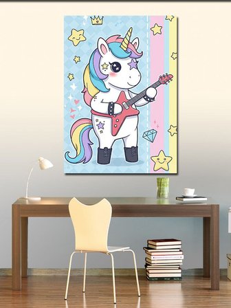 Kanvas Tablo Unicorn ve Çocukluk Rüyası
