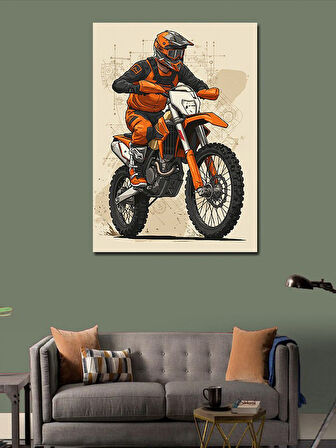 Kanvas Tablo Motokros Ve Macera