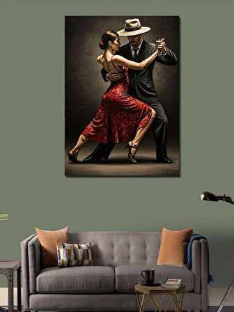 Kanvas Tablo Tango Tutkusuyla Dans