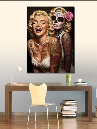Kanvas Tablo Marilyn Monroe Ve Catrina
