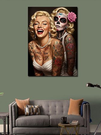 Kanvas Tablo Marilyn Monroe Ve Catrina