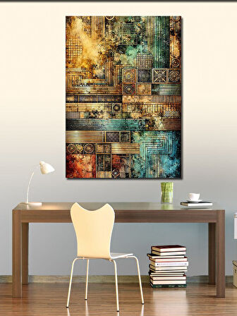 Kanvas Tablo Modern Soyut Geometrik Sanat