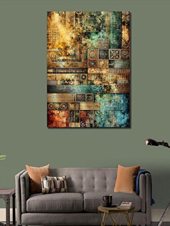 Kanvas Tablo Modern Soyut Geometrik Sanat