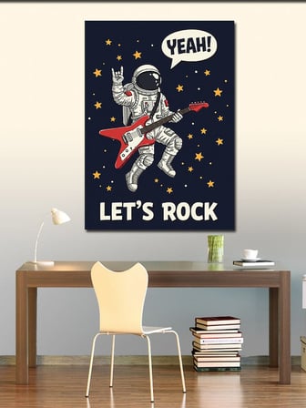 Kanvas Tablo Uzay Rock Yıldızı